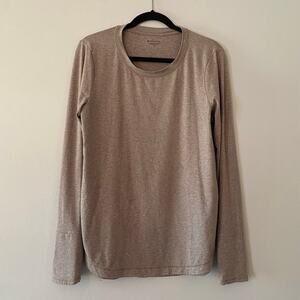 Athleta Women's size Medium Pink Uptempo Long Sleeve Top Loungewear